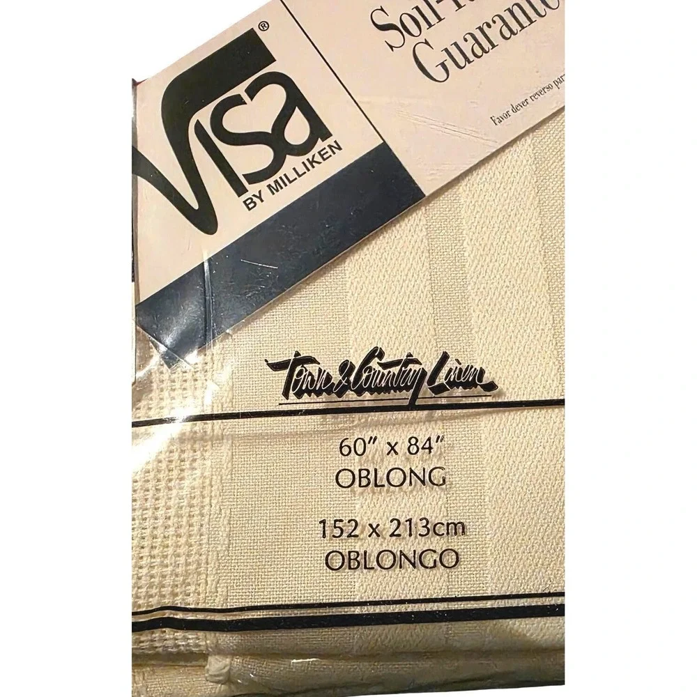 Vintage Fabric Tablecloth Town & Country Living 60
